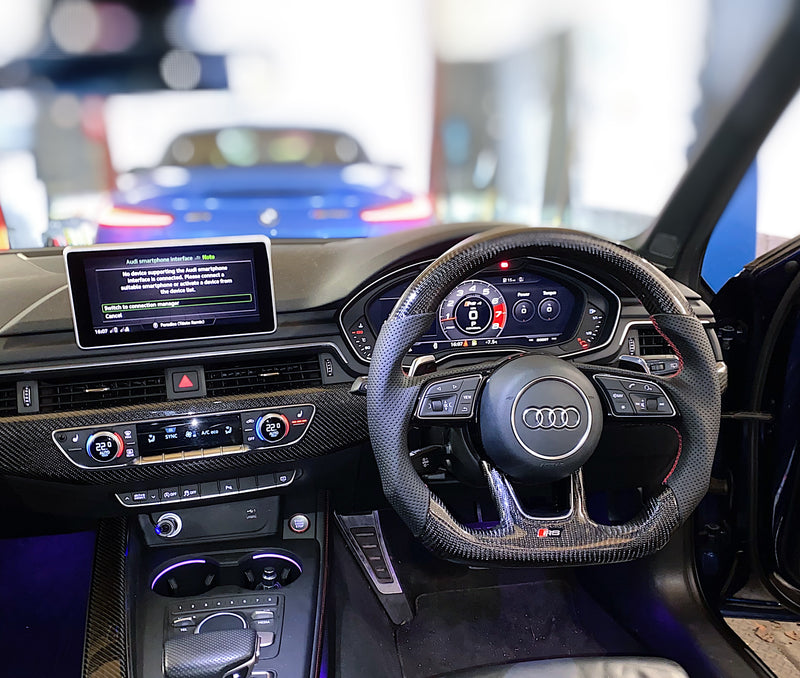 Audi A4 / S4 / RS4 B9 Carbon Fibre Custom Steering Wheel (2017+)