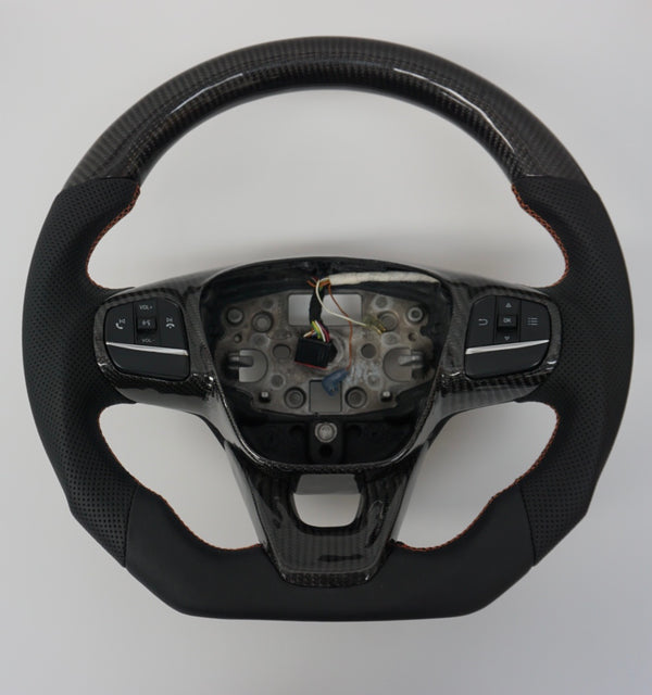 IN STOCK! Ford Transit Custom Carbon Fibre / Leather Steering Wheel (2017 - 2022+)