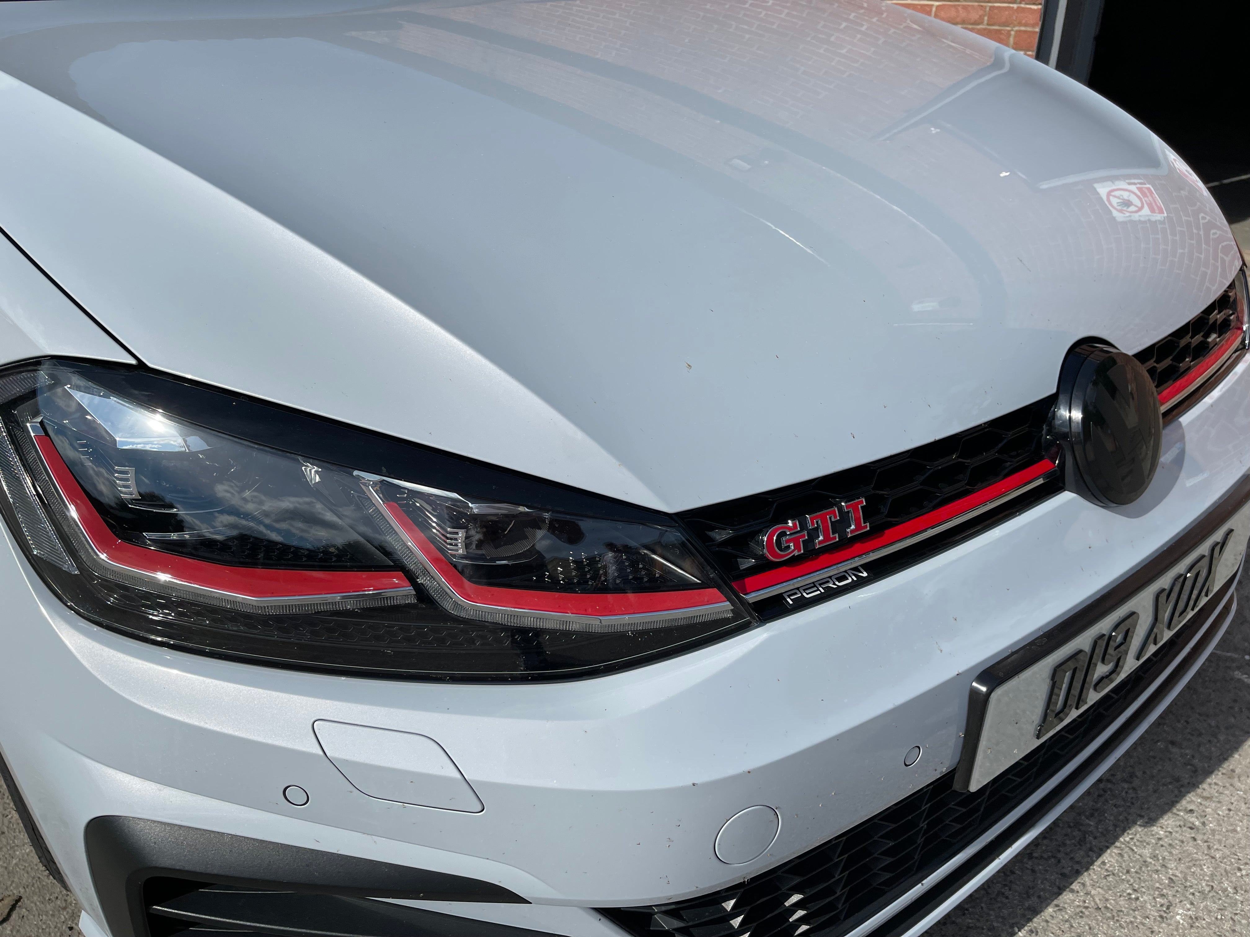 Volkswagen Golf MK7.5 Transparent ACC RADAR Front and Rear Plastic Badge Overlays (2017 - 2020 Models)