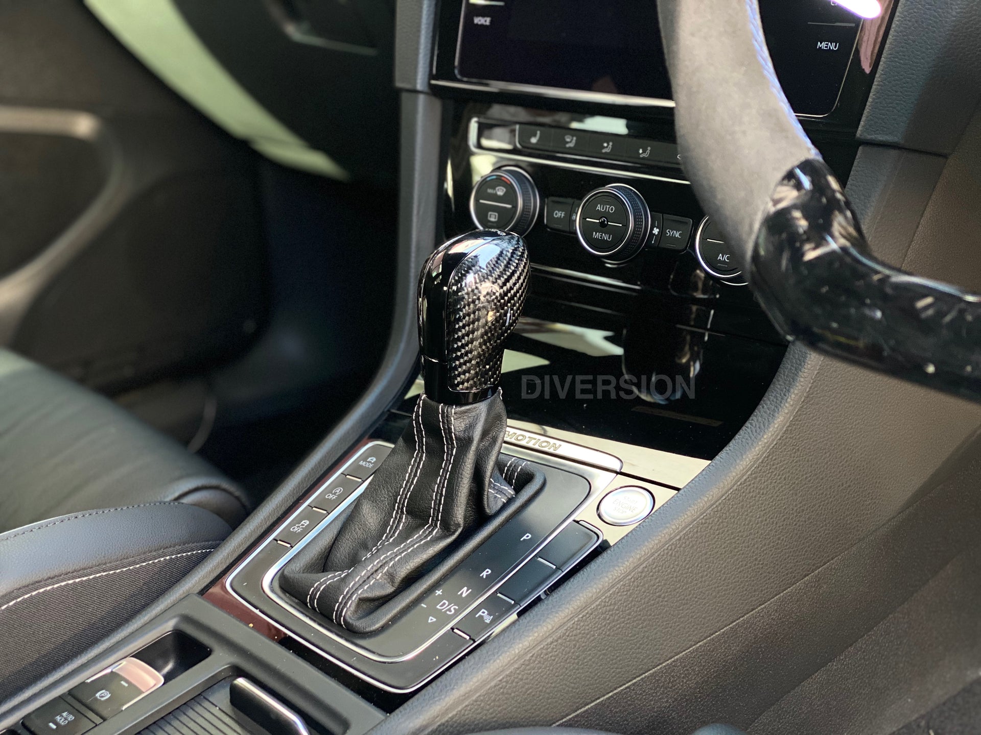dsg gear shift knob Volkswagen DSG Gear Selector Knob Carbon Fibre Head (Golf / Polo / Sci