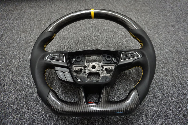 Ford Focus MK3.5 Base / ST / RS Carbon Fibre Steering Wheel (Custom 2014 - 2018)