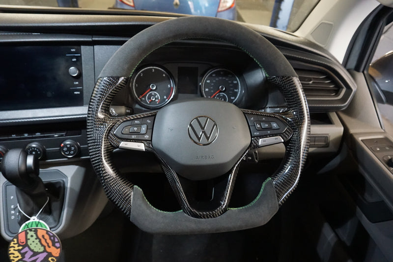 Volkswagen Transporter T6.1 Carbon Fibre Steering Wheel (2020+ Models)