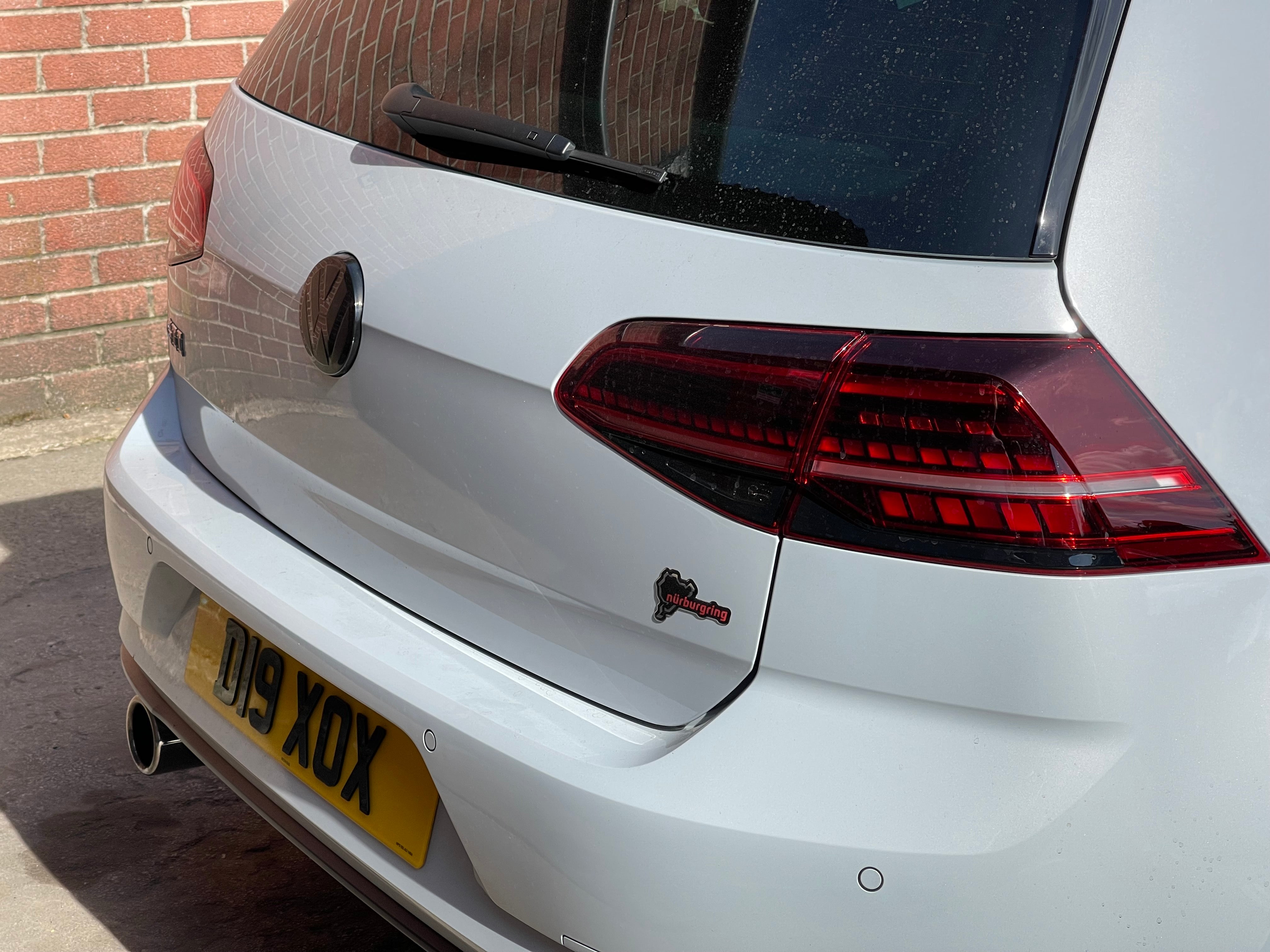 Volkswagen Golf MK7.5 Transparent ACC RADAR Front and Rear Plastic Badge Overlays (2017 - 2020 Models)