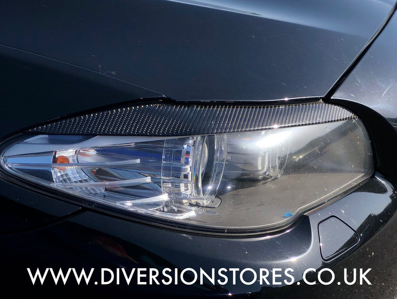 152 - BMW 5 Series Carbon Fibre Eyebrows (2011-2014 Models) 2PCS - Diversion Stores Car Parts And Modificaions