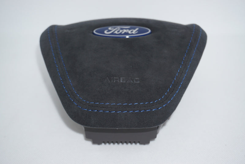 Ford Fiesta MK7 / MK7.5 Premium Alcantara Stitched Steering Wheel Airbag Cover (DIVERSION)