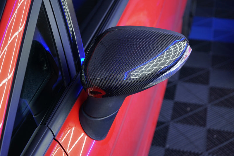 Ford Fiesta MK7/7.5 Genuine Carbon Fibre Wing Mirror Replacement Covers (Carbon Replacement)