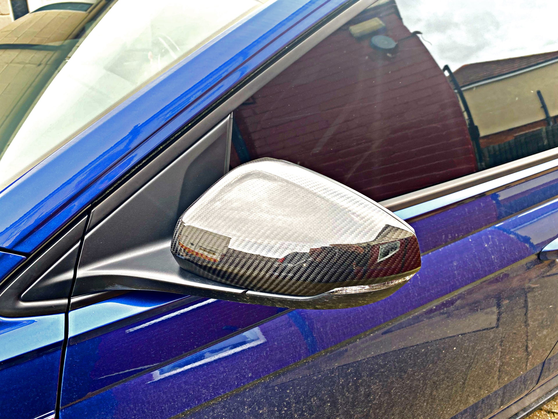 Volkswagen Polo AW MK6 Genuine Dry Carbon Fibre Add On Style Mirror Covers