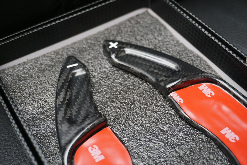 Volkswagen Golf / Polo / Scirocco DSG Genuine Black Carbon Fibre Paddle Shifter Extensions (2013-2020 Models)