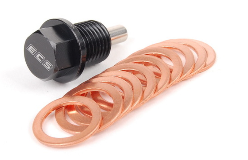 ECS Magnetic Sump Plug With 10 replacement Washers (M14 x 1.5)