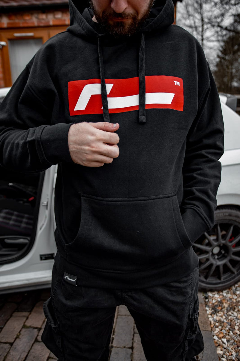 Racingline Clothing Black/Red Logo Hoodie
