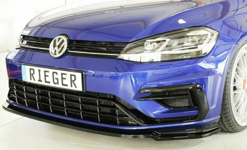 Rieger VW Golf MK7.5 R / R-Line Front Splitter – Gloss Black (2017+)