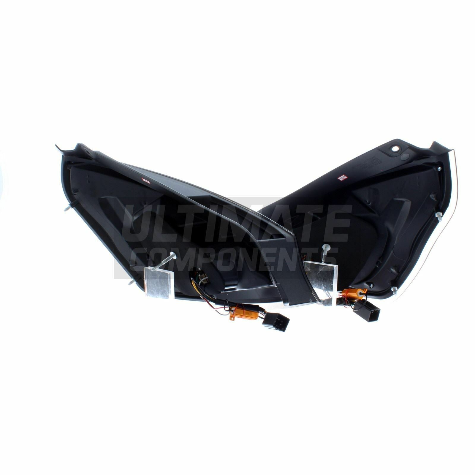 158 - Ford Fiesta MK7.5 LED Custom Tail Lights (2013-2017) SMOKED - Diversion Stores Car Parts And Modificaions