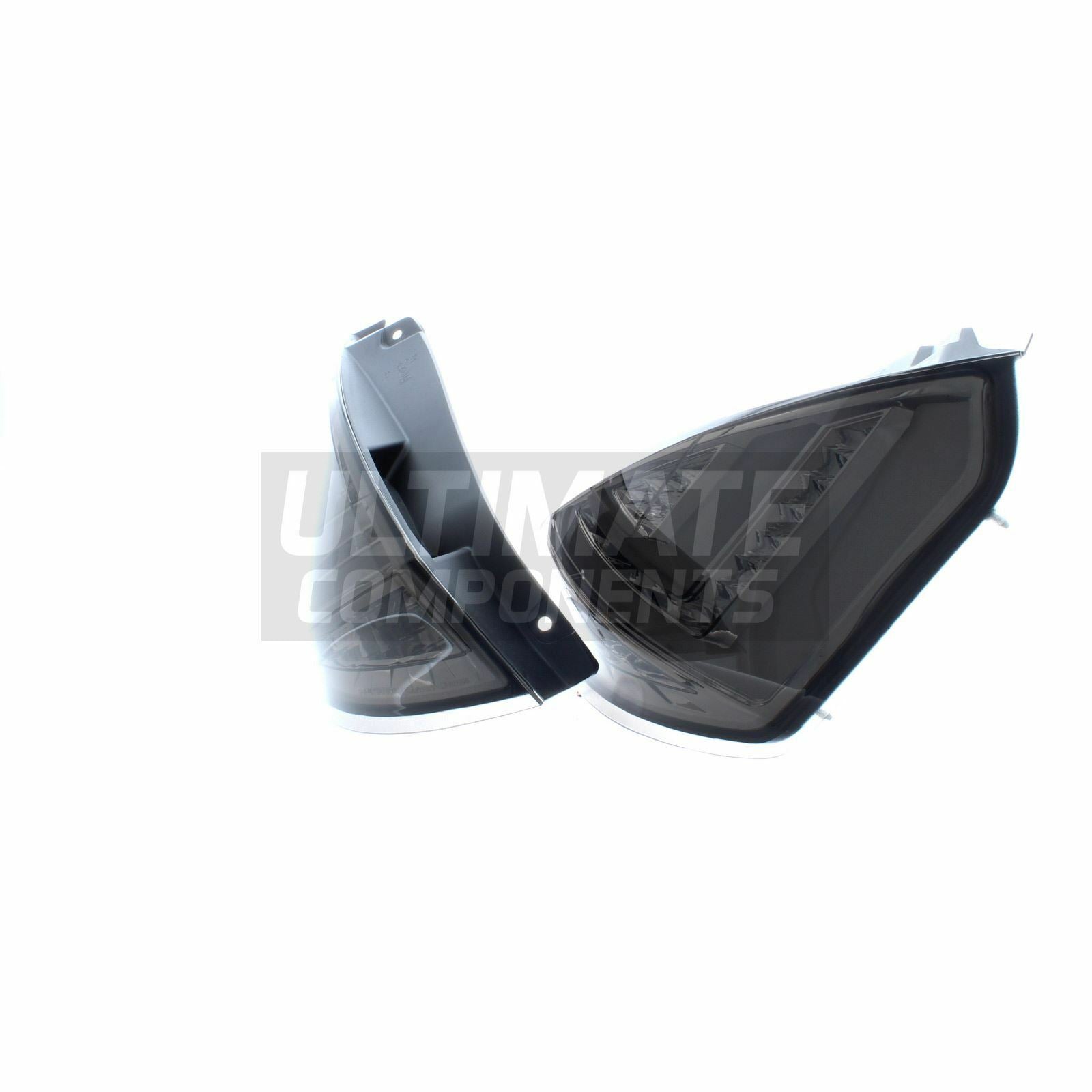 158 - Ford Fiesta MK7.5 LED Custom Tail Lights (2013-2017) SMOKED - Diversion Stores Car Parts And Modificaions