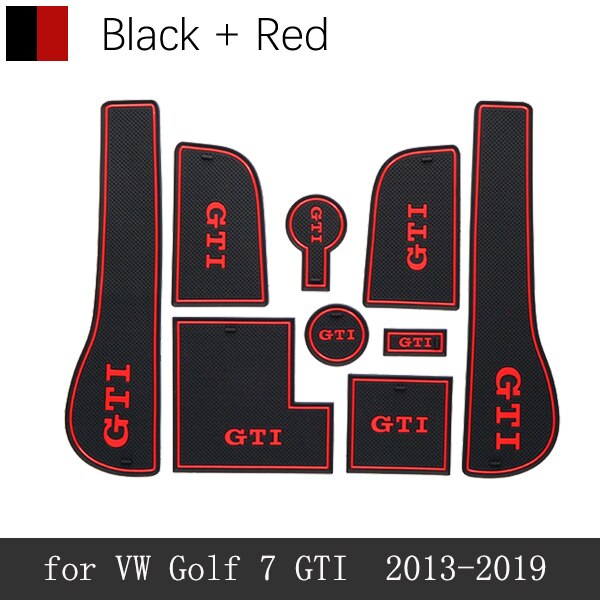 Volkswagen Golf MK7 / MK7.5 "GTI" or "R" Rubber Anti-Slip Interior Storage Mats (2013-2019)