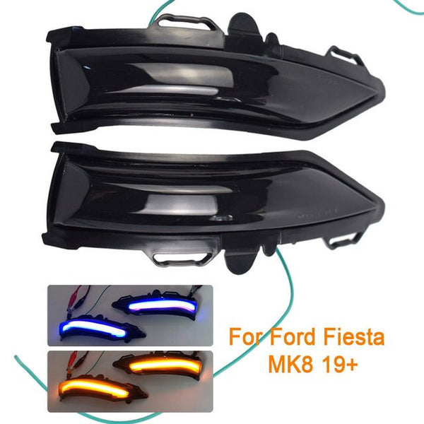 Ford Fiesta MK8 Dynamic Sweeping Indicators with Blue Light Show (2017+)~WARRANTY