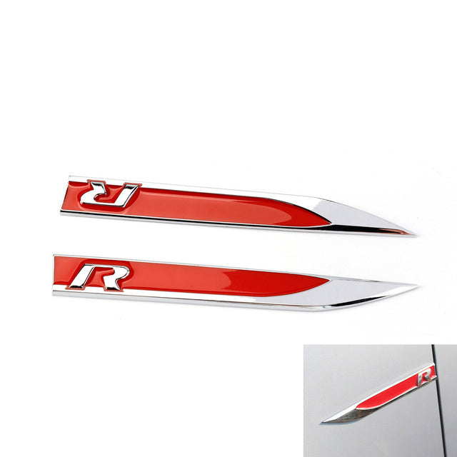 Volkswagen R OEM Style Side / Wing Badges (Multiple Models)