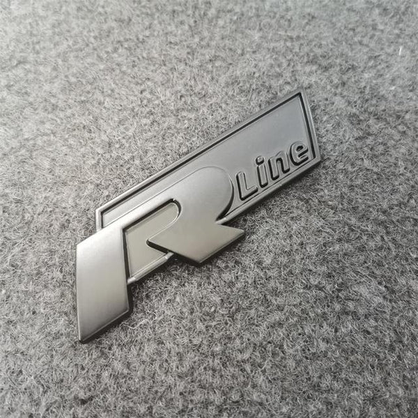 Volkswagen R-Line Badges (Front Grille Replacement or Rear Boot Badge)